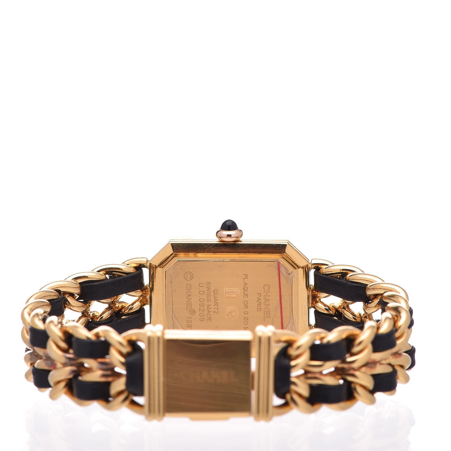 Chanel Stainless Steel Lambskin 20mm Chain Premiere Quartz Watch Gold M 5 of 6