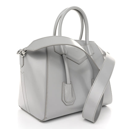 Givenchy Box Calfskin Small Lock Antigona Shoulder Bag Cloud Grey 3 of 12