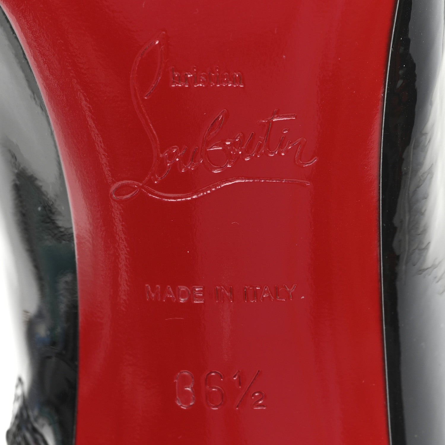 Christian Louboutin Patent Sporty Kate Booty 85 Ankle Boots 36.5 Black 7 of 9