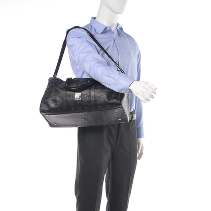 MCM Visetos Medium Traveler Weekender Duffle Bag Black 2 of 8