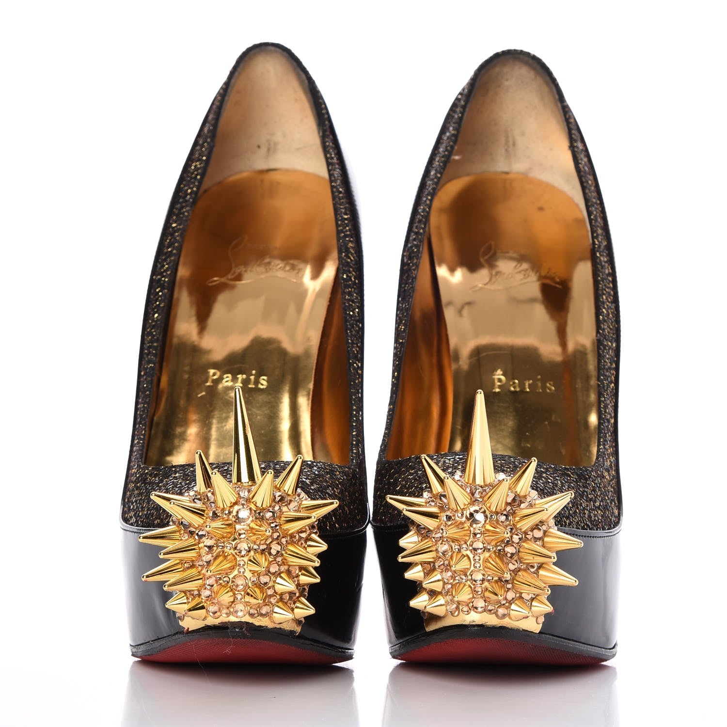 Christian Louboutin Patent Lady Glitter Asteroid 160 Pumps 38 2 of 15