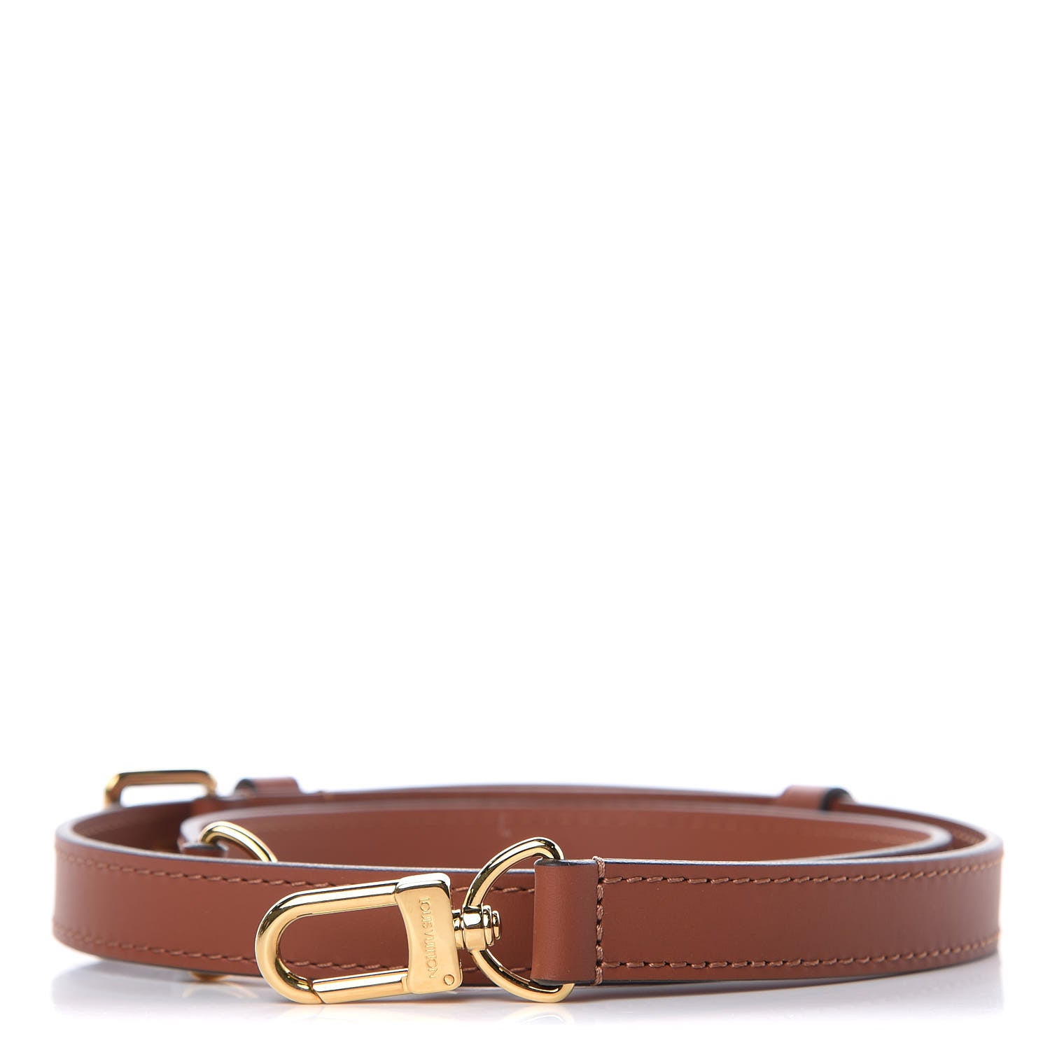 Louis Vuitton Calfskin V Tote BB Shoulder Strap Caramel 1 of 3