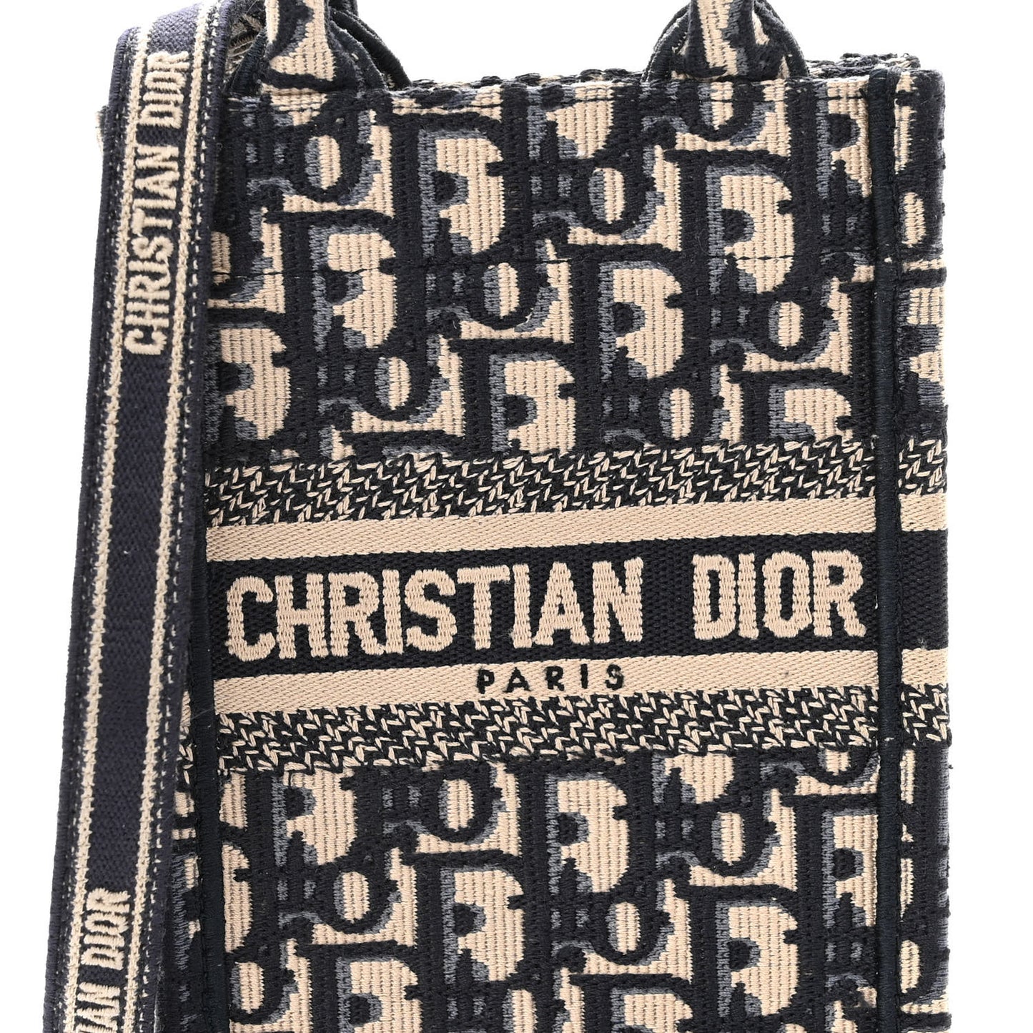 Oblique Mini Book Tote Phone Bag Blue