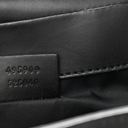 Gucci GG Supreme Monogram Web Messenger Diaper Bag Black Grey 7 of 9