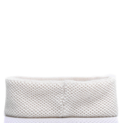 Chanel Cashmere CC Headband Ivory 3 of 4