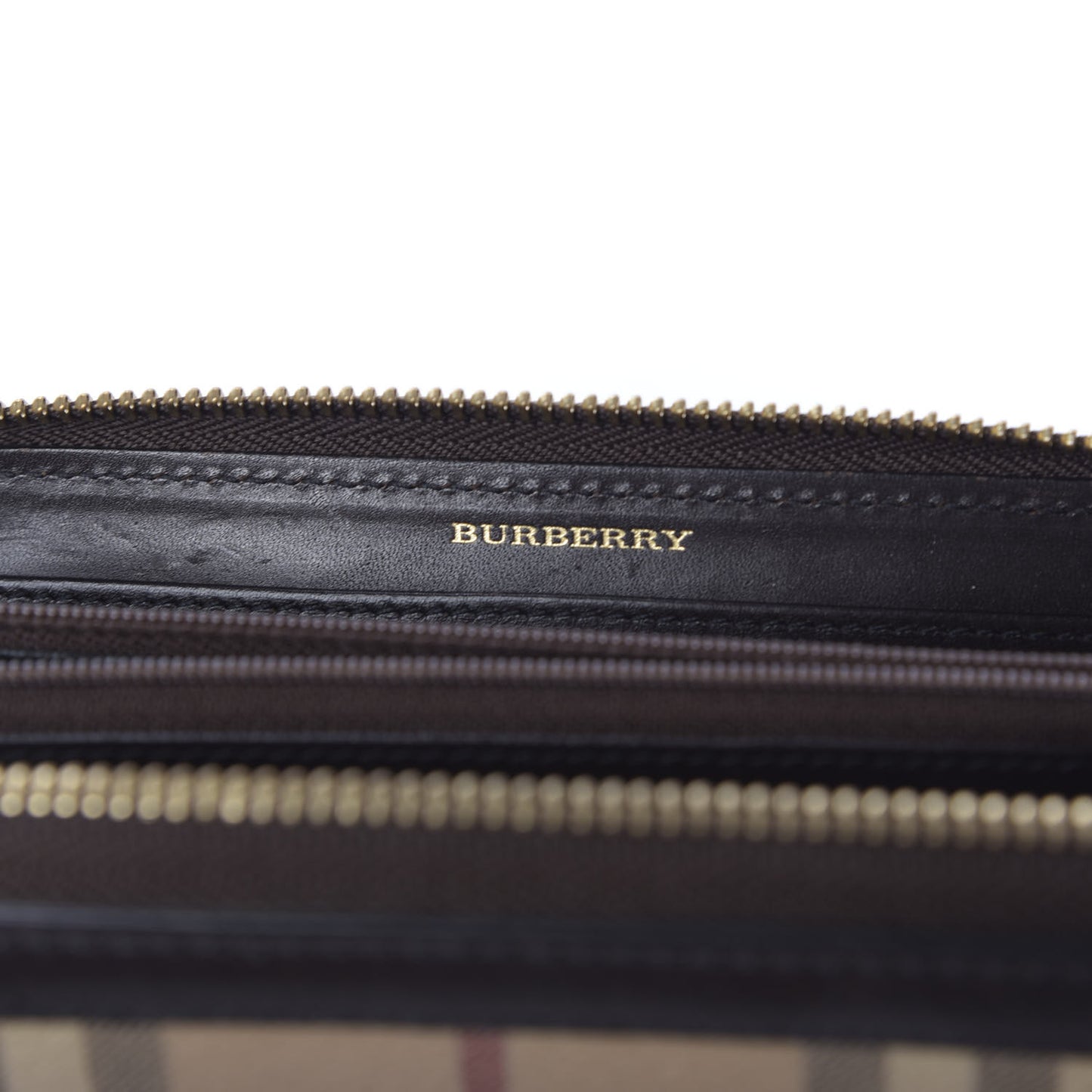 Haymarket Check Large Ziggy Zip Around Wallet Chocolate