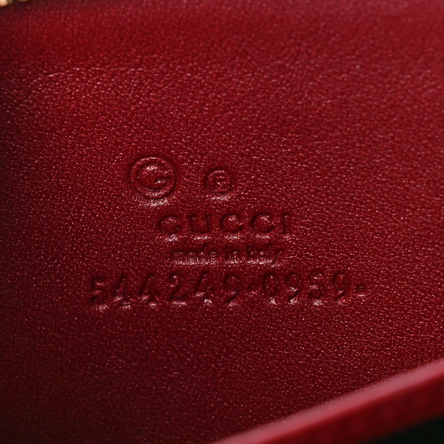 Gucci Microguccissima Zip Around Card Case Red 6 of 9