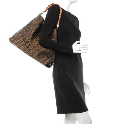 Fendi Zucca Large Hobo Tobacco Orange 2 of 13
