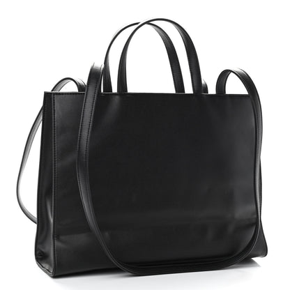 Telfar Vegan Leather Medium Shopping Bag Black 3 of 11