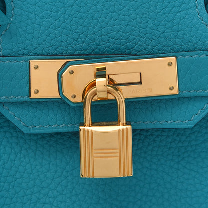 Hermes Togo Birkin 30 Turquoise 8 of 16