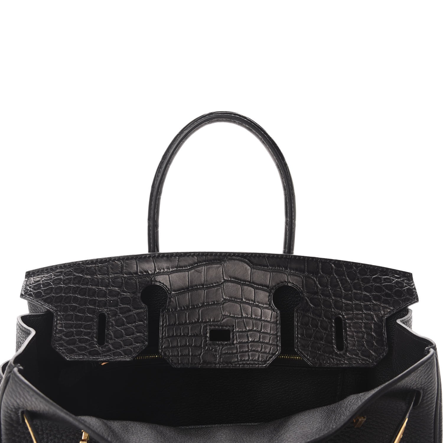 Hermes Togo Matte Alligator Birkin Touch 30 Black 18 of 36
