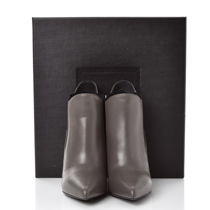 Saint Laurent Calfskin Classic Paris Ela 110 Ankle Boots 36 Earth 9 of 9