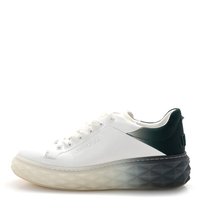 Jimmy Choo Nappa Diamond Maxi  F II Platform Sneakers 40 White Green Mix 1 of 9