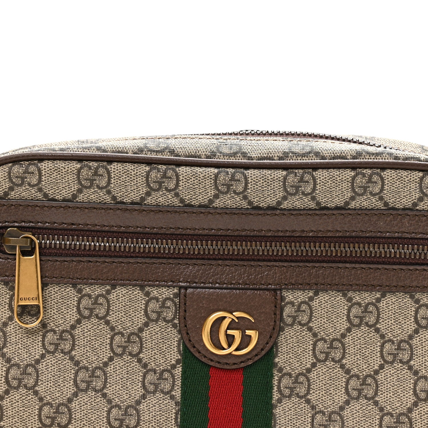 Gucci Soft GG Supreme Monogram Medium Ophidia Belt Bag Dark Brown 7 of 11