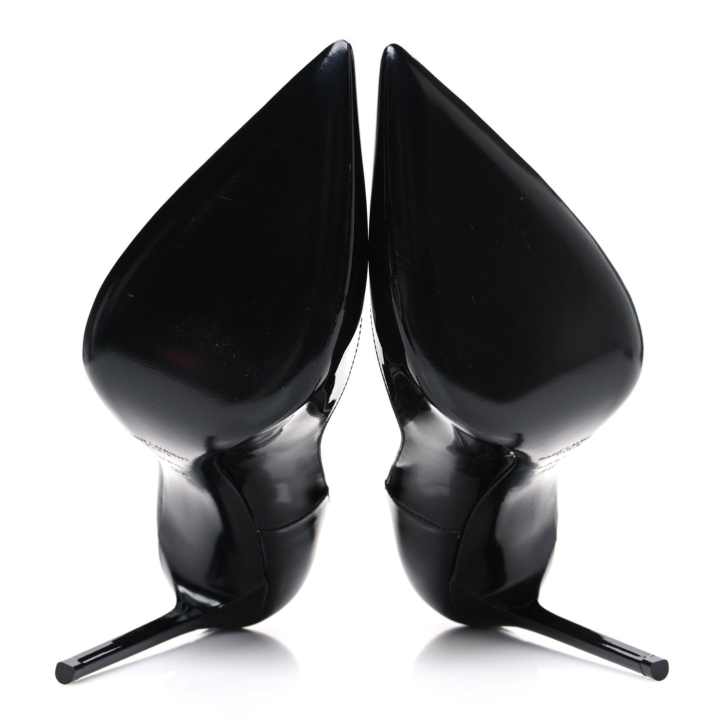 Patent Calfskin Zoe 105 Pumps 38 Black