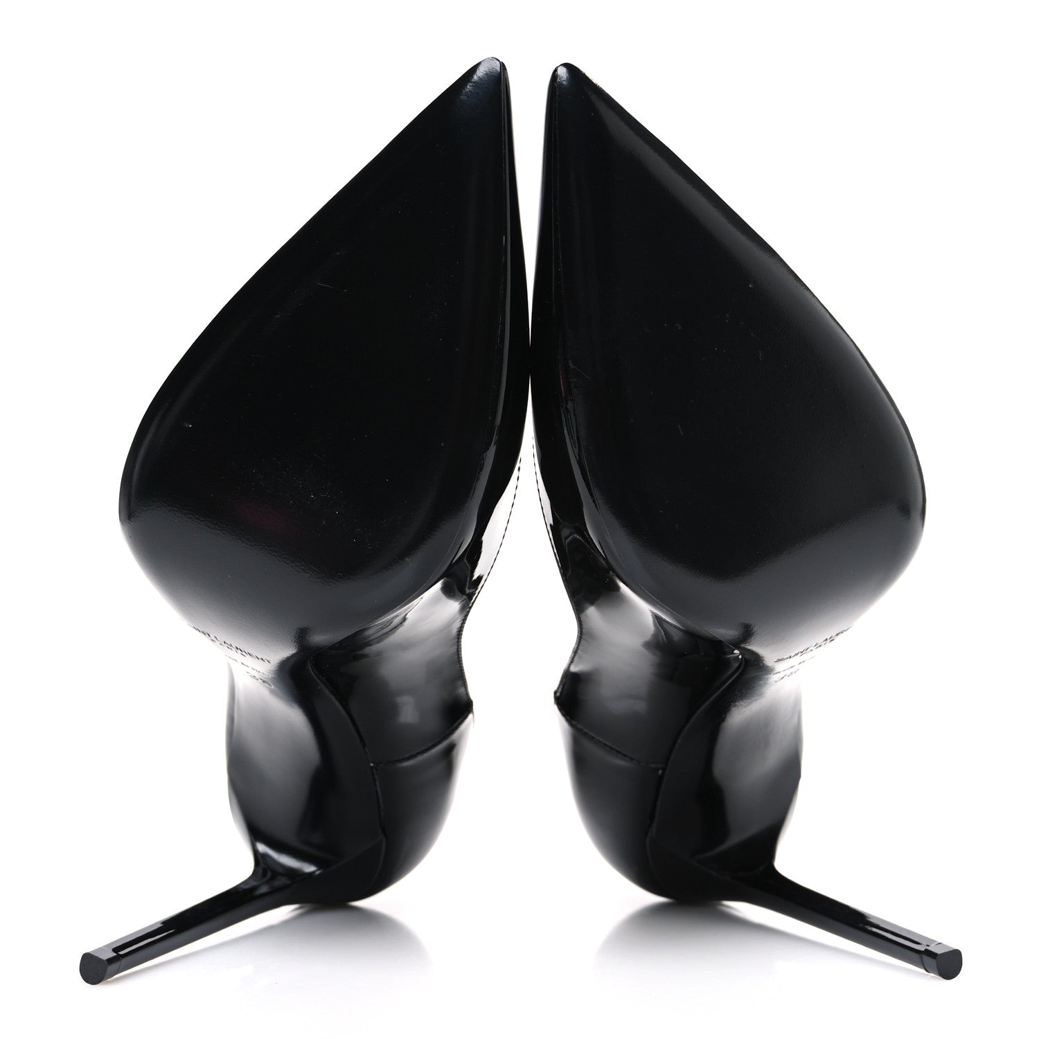 Saint Laurent Patent Calfskin Zoe 105 Pumps 38 Black 7 of 11