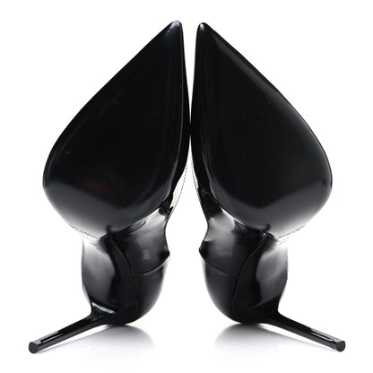 Saint Laurent Patent Calfskin Zoe 105 Pumps 38 Black 7 of 11