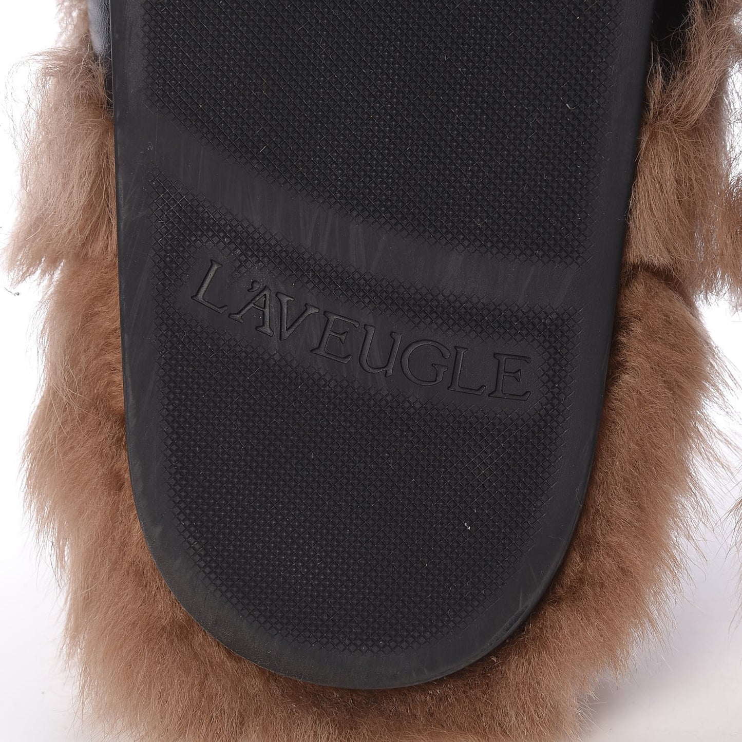 Calfskin Fur Mens Horsebit River Slingback Slippers 8 Black