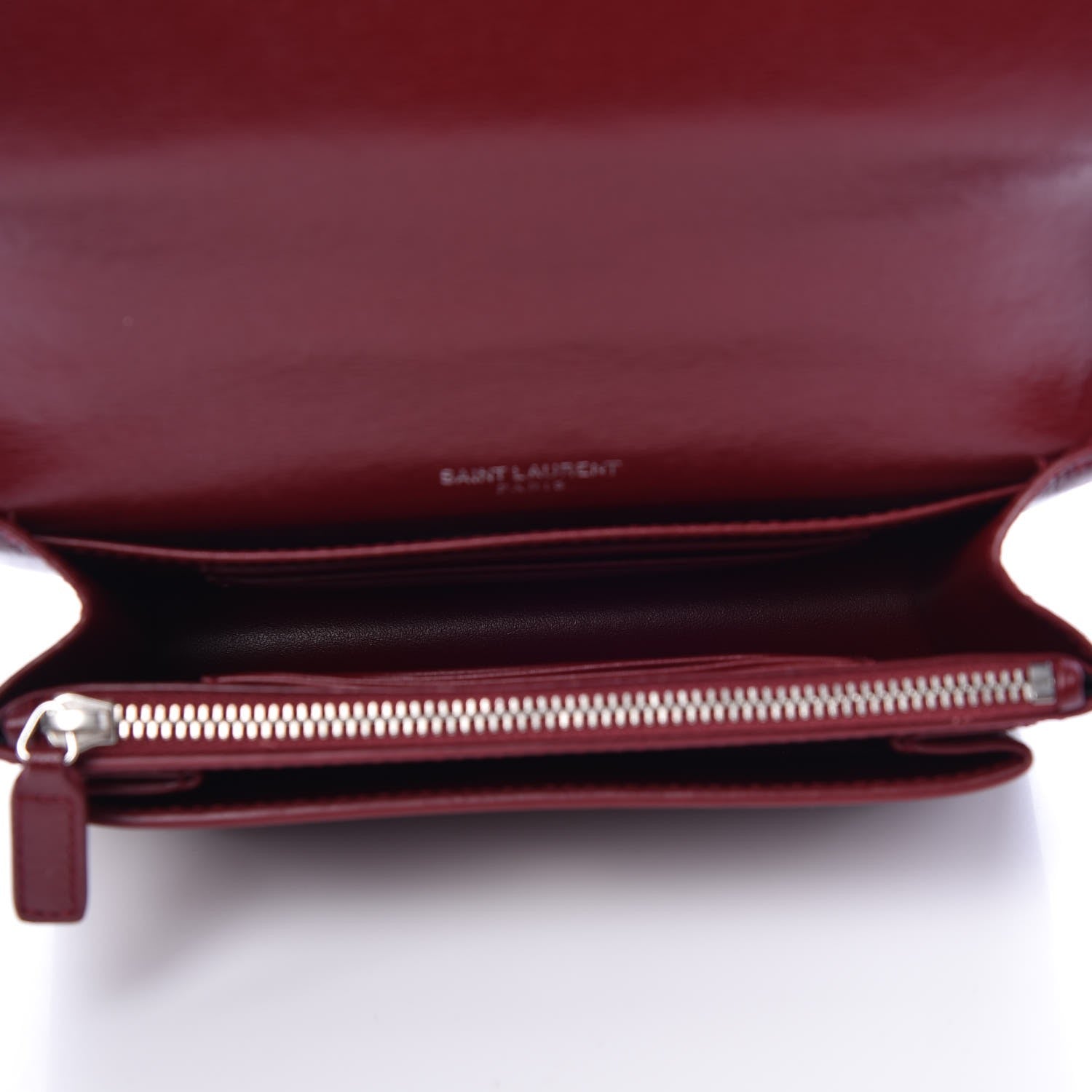 Saint Laurent Calfskin Monogram Sunset Chain Wallet Palissandre 5 of 8