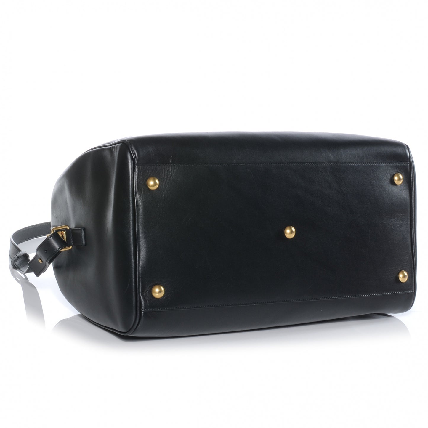Leather Classic Duffle 12 Bag Black