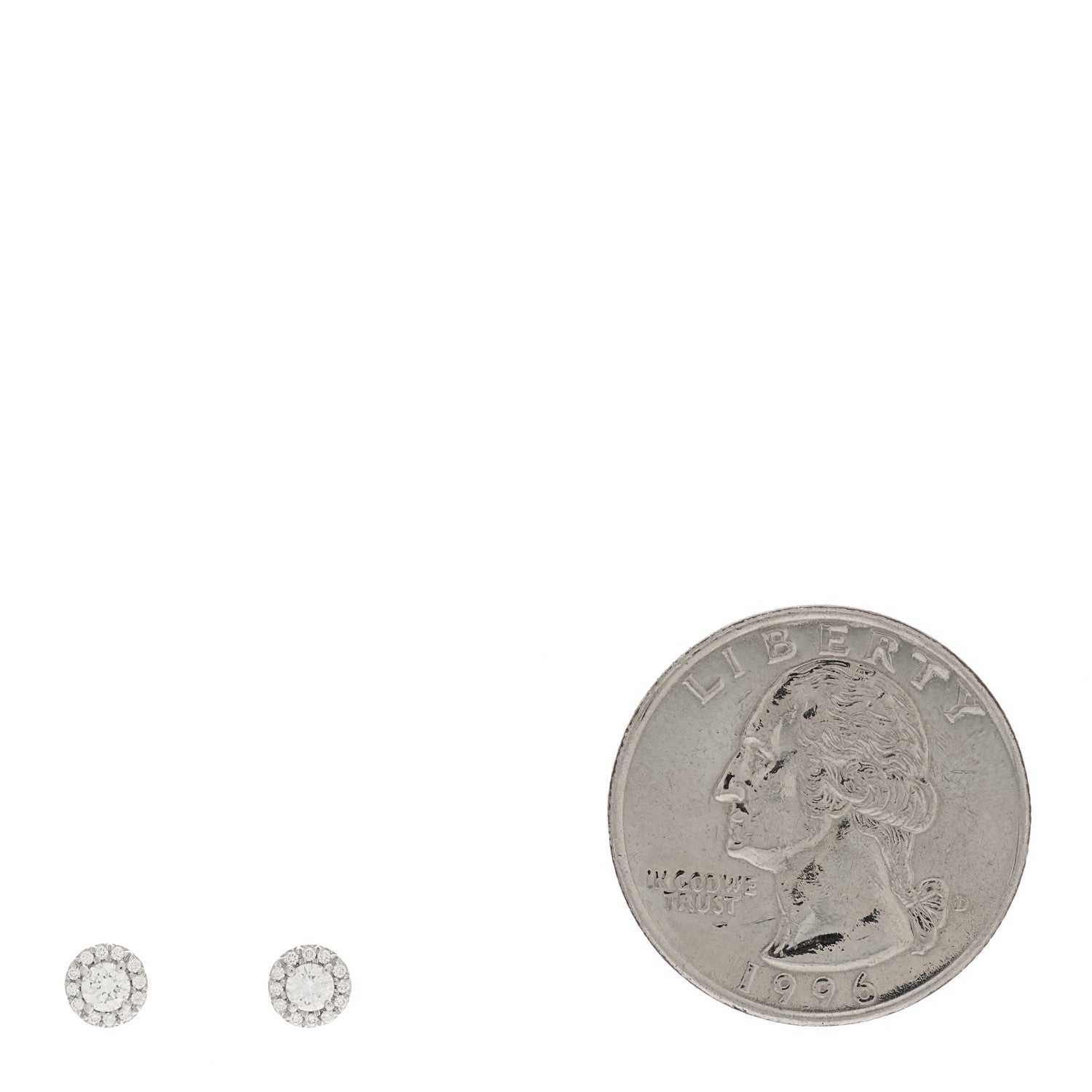 Tiffany Platinum Diamond .17ctw Soleste Earrings 2 of 5