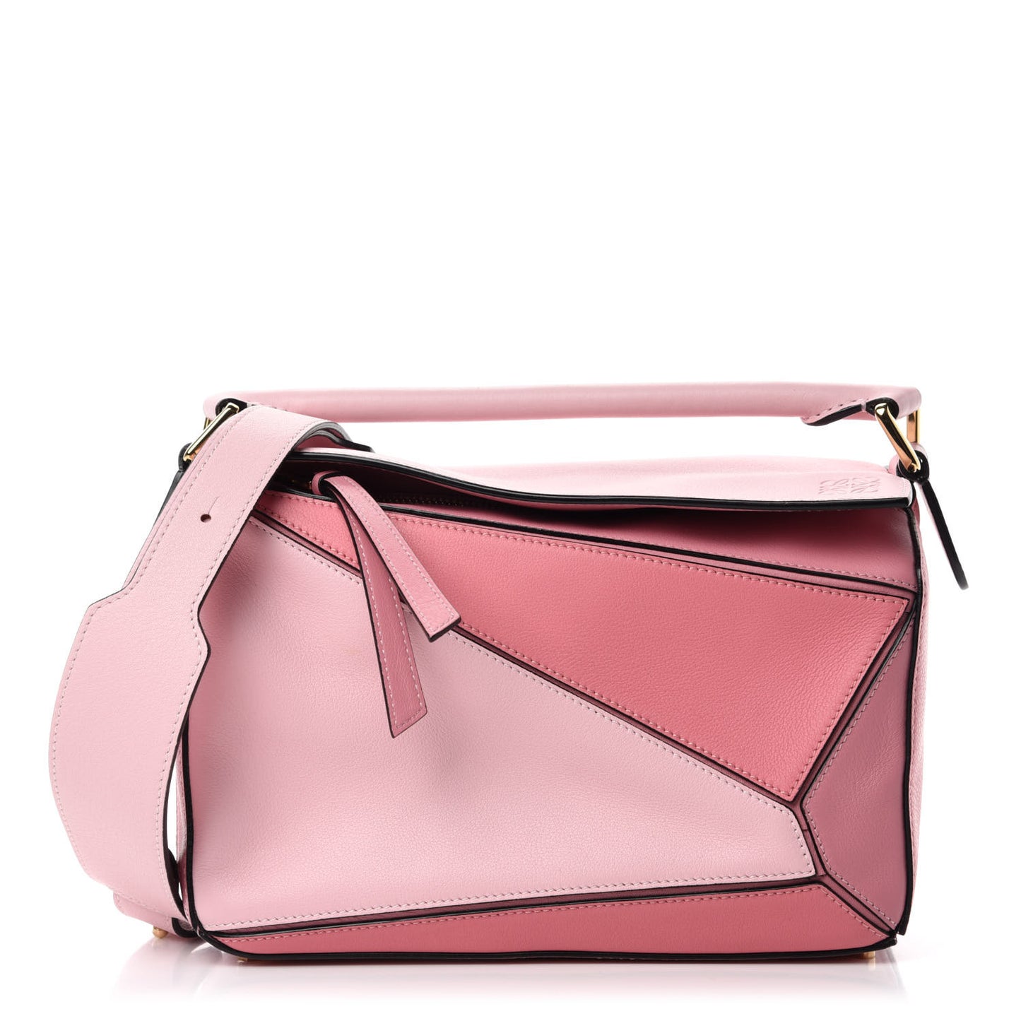 Calfskin Small Puzzle Bag Soft Pink
