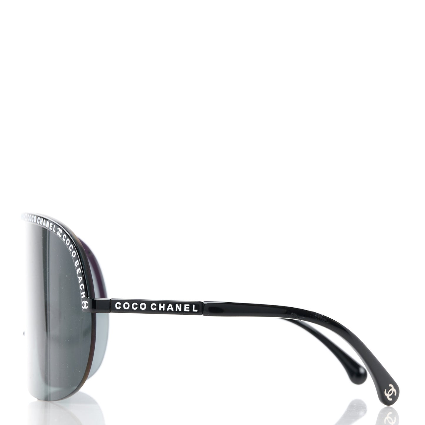 Shield Coco Beach Sunglasses Black Gray
