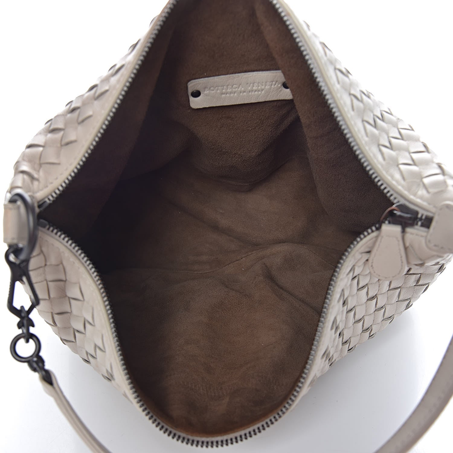 Bottega Veneta Nappa Intrecciato Small Shoulder Bag White 5 of 15