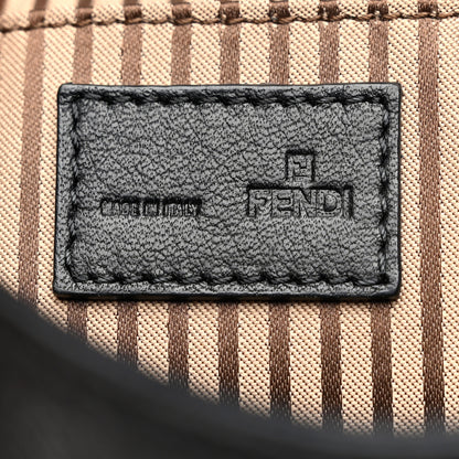 Fendi Vitello Flamingo Fendista Pouchette Crossbody Black 6 of 10