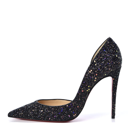 Christian Louboutin Glitter Dragonfly Iriza 100 Pumps 39.5 Black 1 of 9