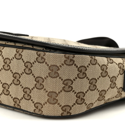 Gucci Monogram Flap Messenger Bag Beige Dark Brown 11 of 11