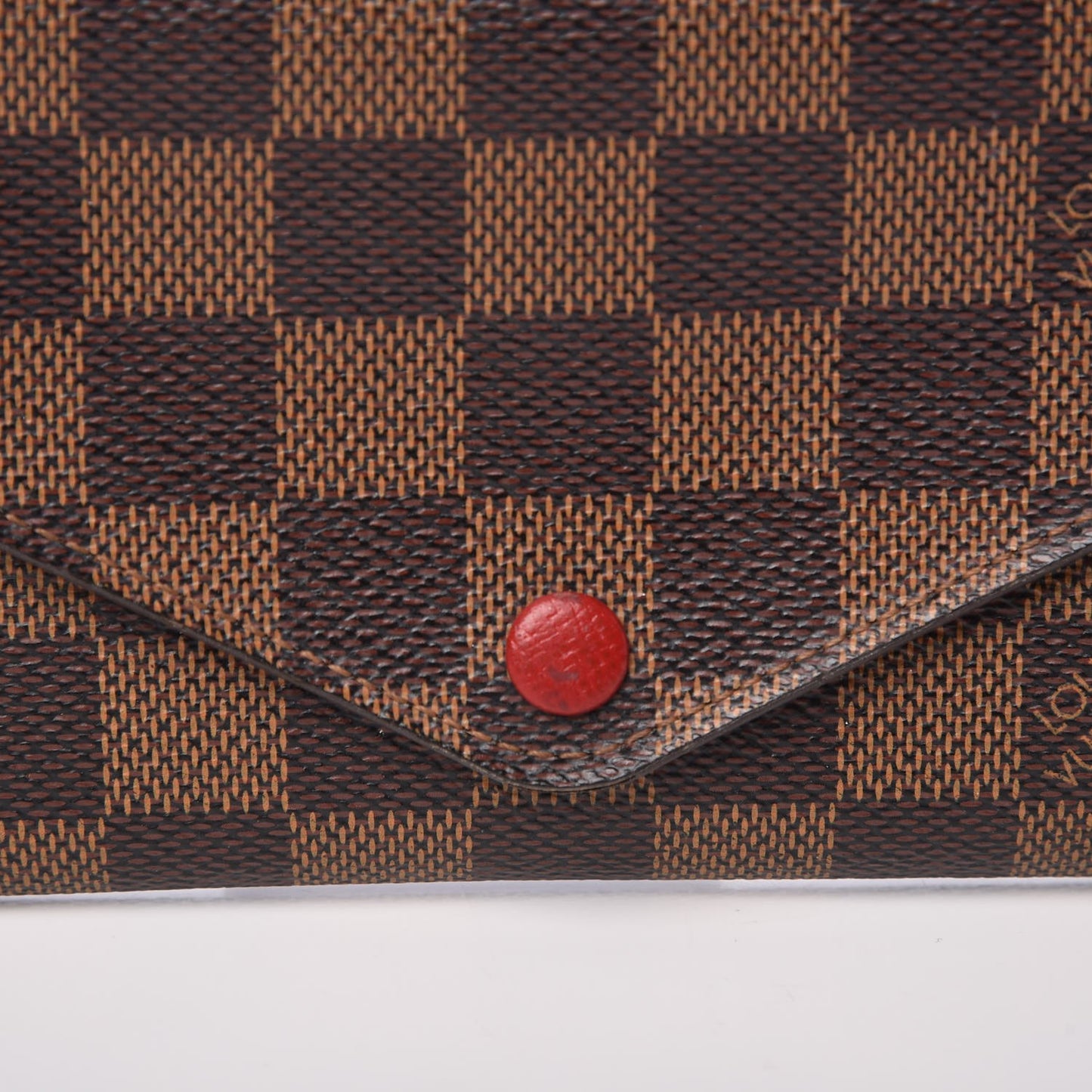 Damier Ebene Josephine Wallet Red