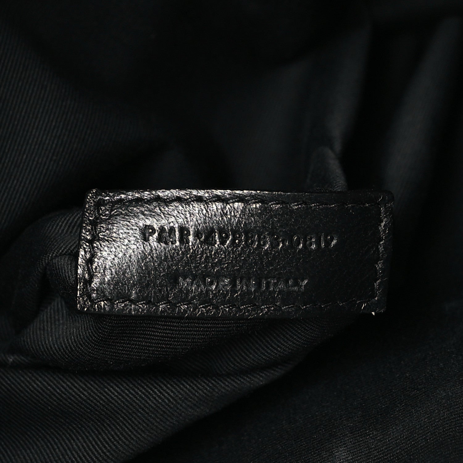 Saint Laurent Crinkled Calfskin Matelasse Monogram Large Niki Chain Satchel Black 7 of 9