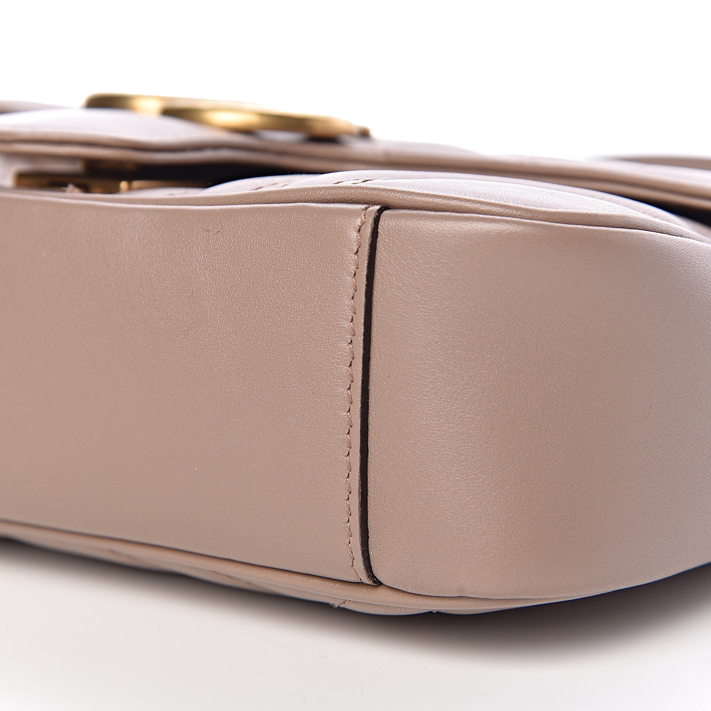 Calfskin Matelasse Mini GG Marmont Shoulder Bag Porcelain Rose