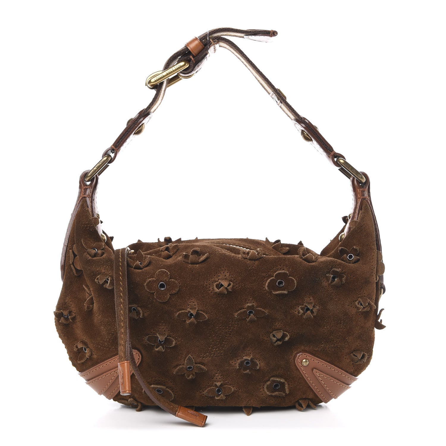 Louis Vuitton Suede Mahina Fleurs Onatah PM Cacao 1 of 9