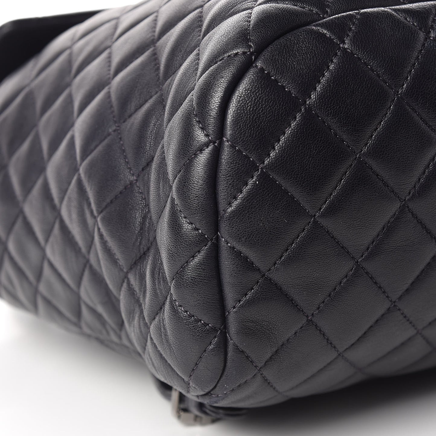 Lambskin Quilted Large Urban Spirit Backpack Navy