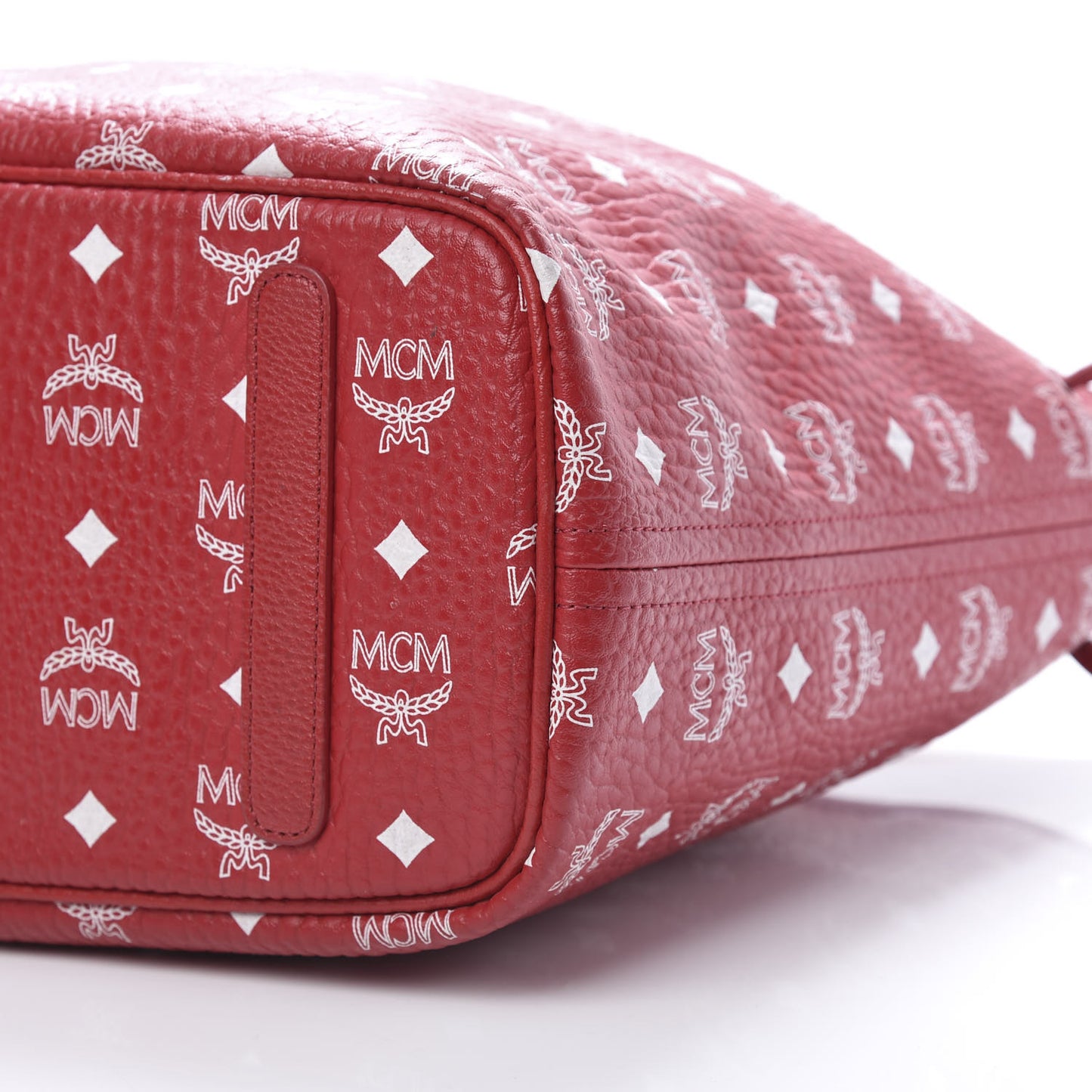 Visetos Medium Liz Reversible Shopper Tote Ruby Red