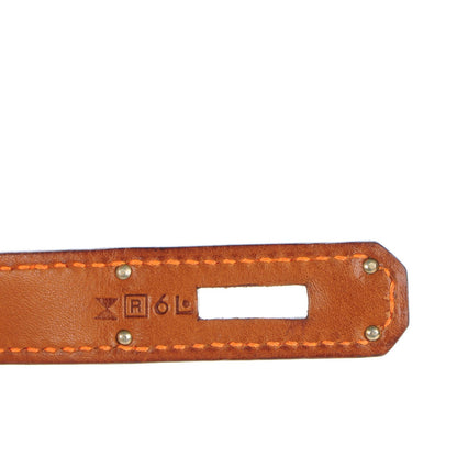 Hermes Barenia Toile Ghillies Birkin 35 Fauve 6 of 28