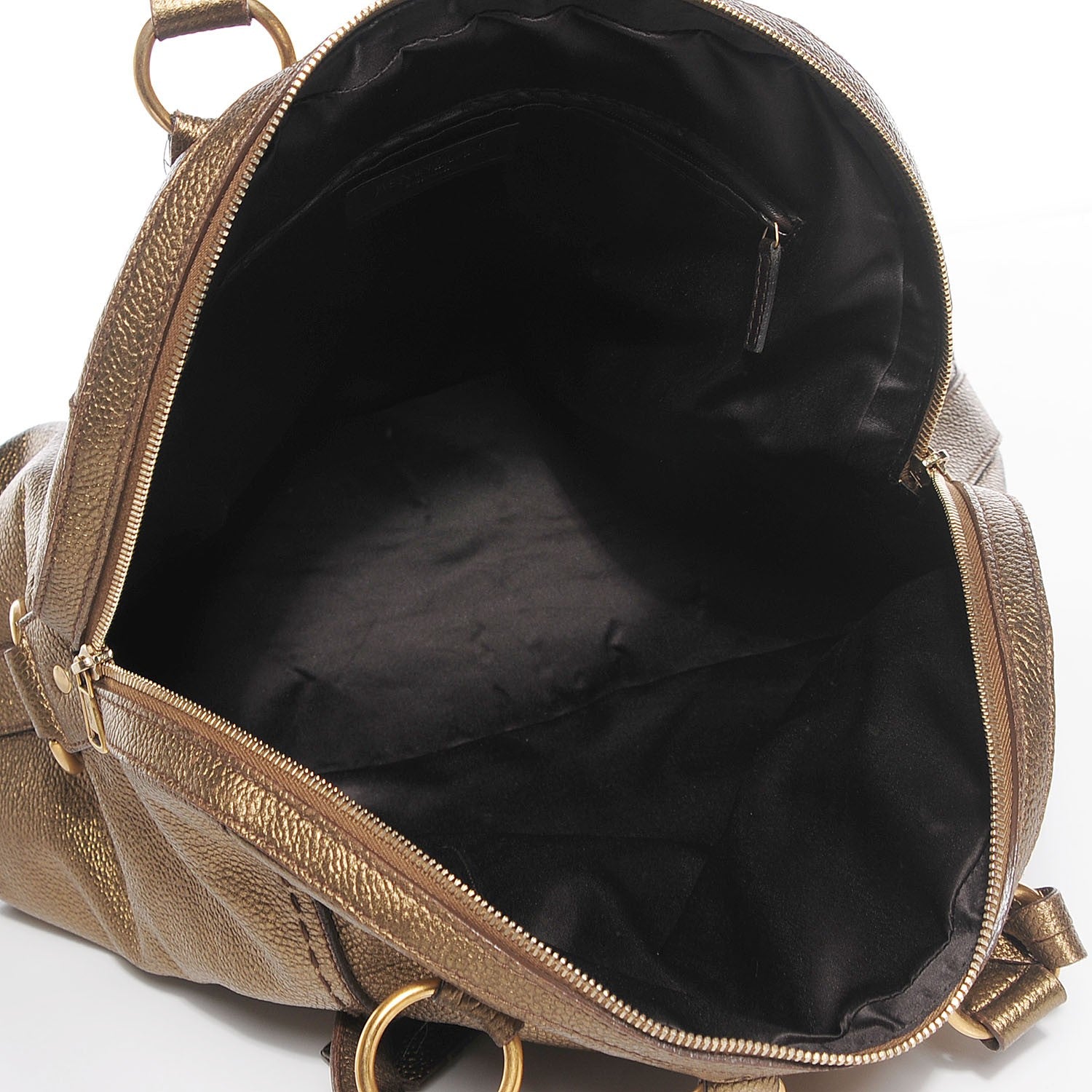 Saint Laurent Pebbled Calfskin Oversized Muse Bronze 5 of 8