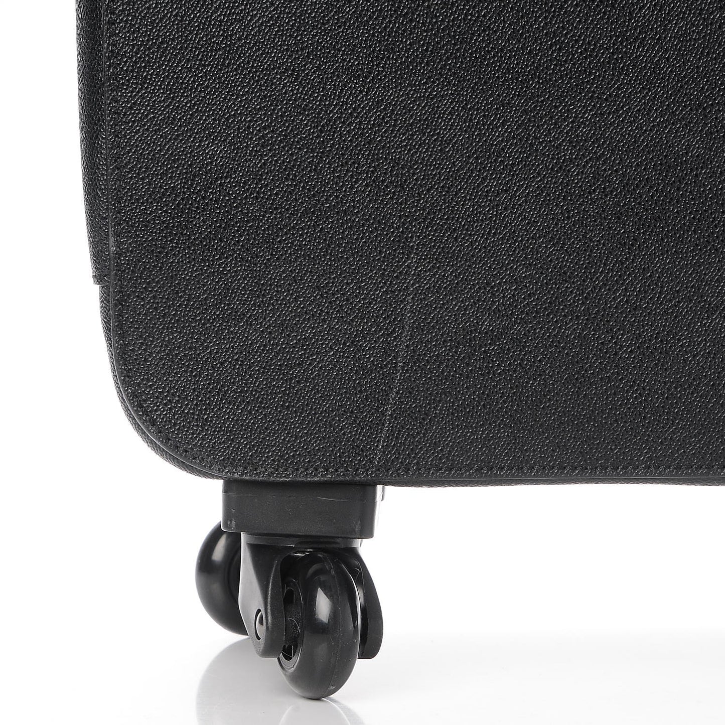 Grainy Vegetarian Leather 4 Wheel Falabella Travel Suitcase Black
