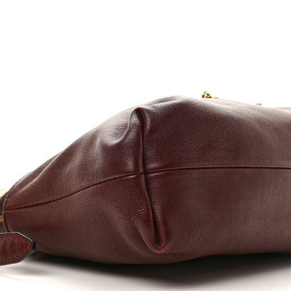 Burberry Calfskin House Check Little Crush Deep Claret 8 of 11