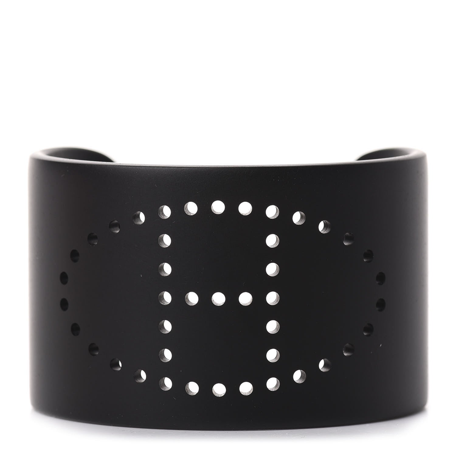 Hermes Aluminium Evelyne Sunset Cuff Bracelet T3 Black 1 of 5