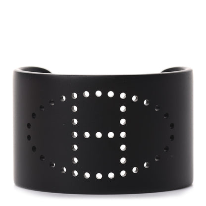 Hermes Aluminium Evelyne Sunset Cuff Bracelet T3 Black 1 of 5