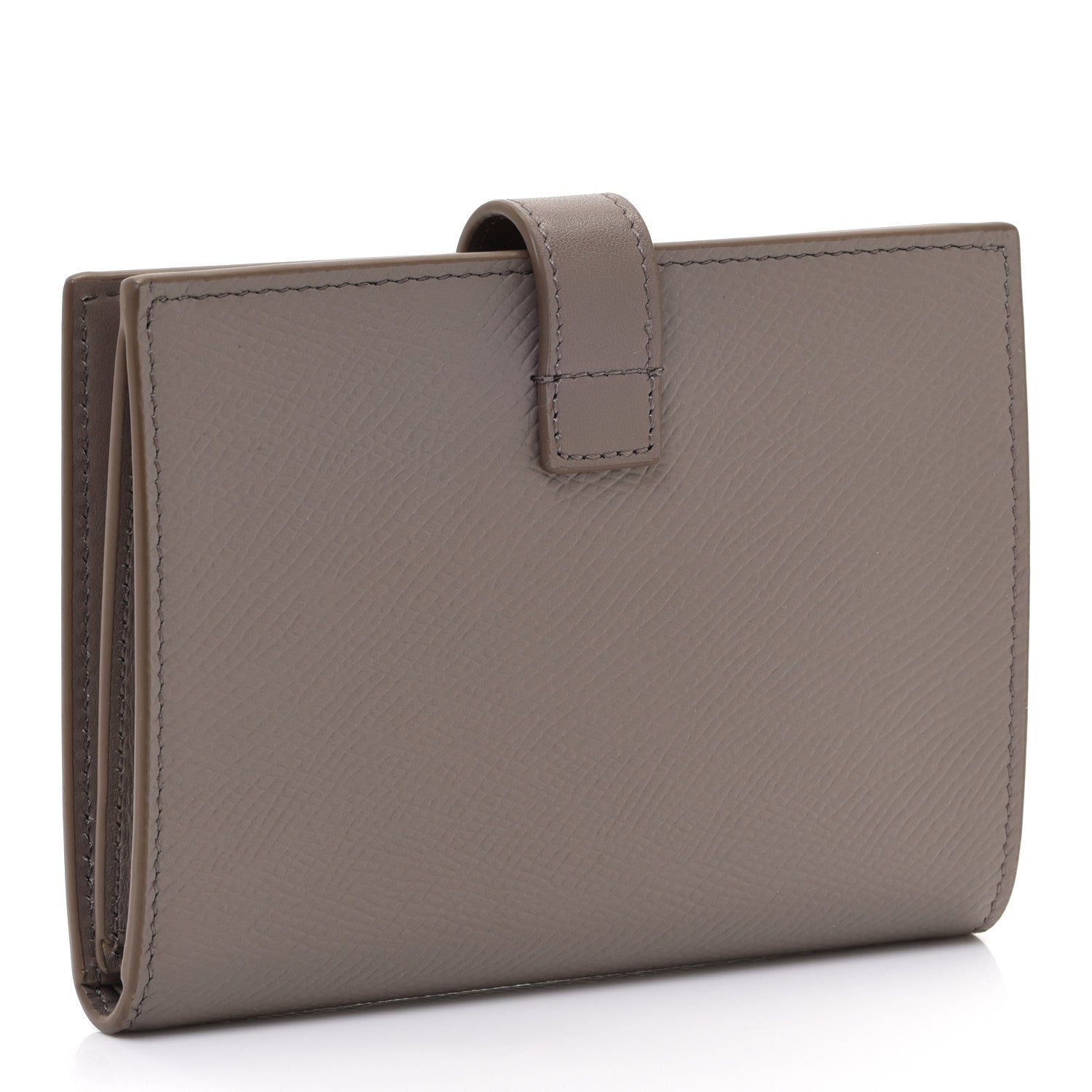 Celine Grained Calfskin Medium Multifunction Strap Wallet Pebble 3 of 10