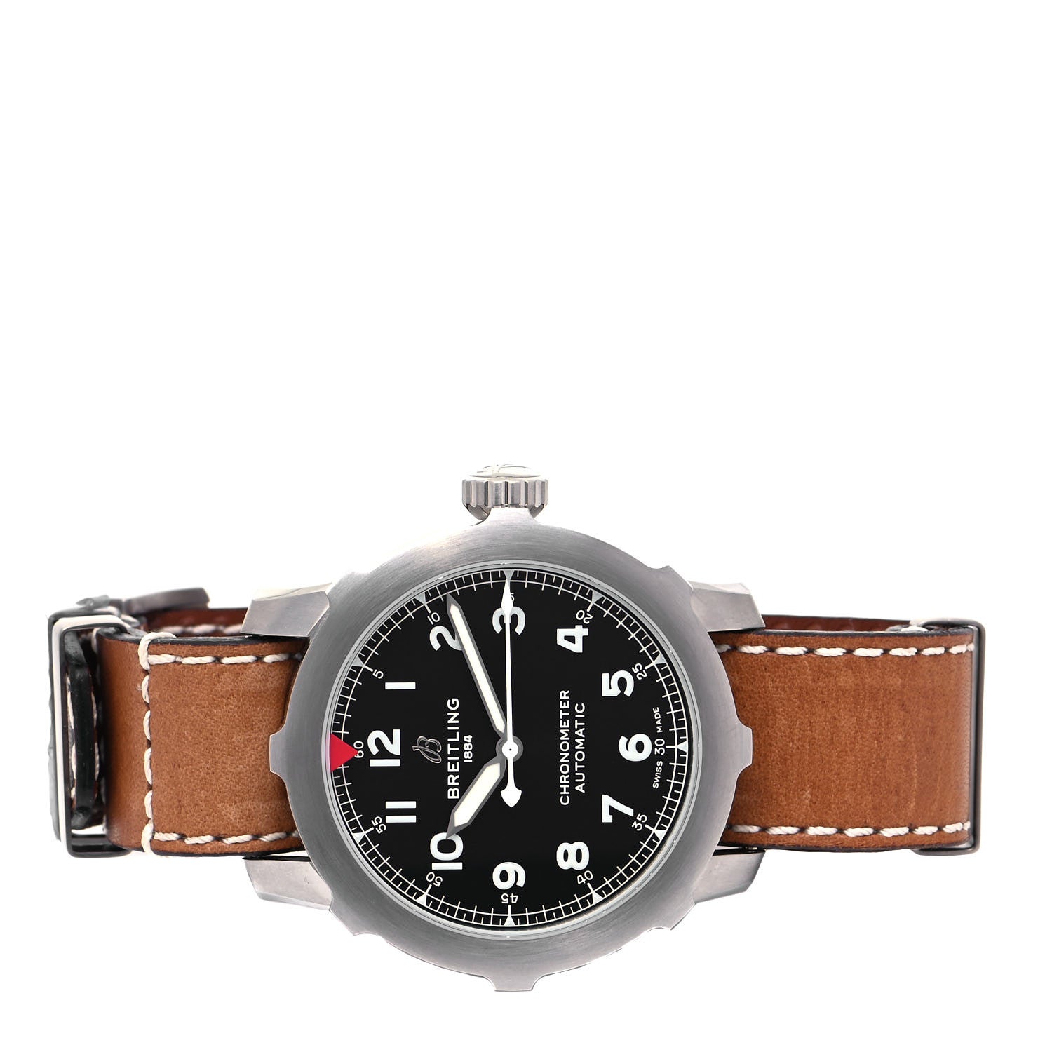 Breitling DLC Coated Stainless Steel Calfskin 46mm Navitimer 8 Chronograph Automatic Watch Black AB2040101B1X1 2 of 6