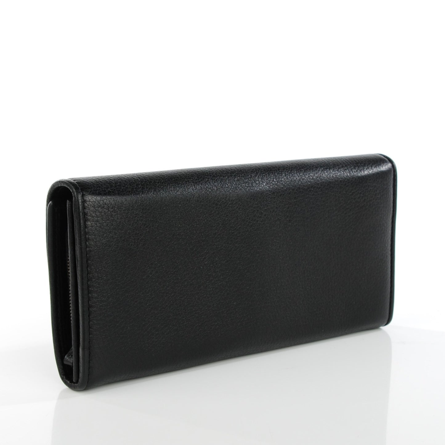 Calfskin 1973 Continental Clutch Wallet Black