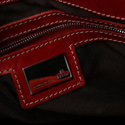 Fendi Zucca Pocket Shoulder Bag Tobacco Red 5 of 9