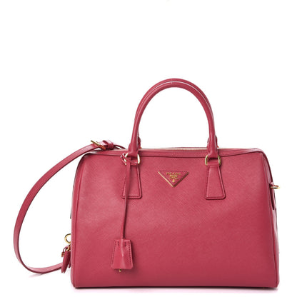 Prada Saffiano Lux Bowler Peonia 1 of 9
