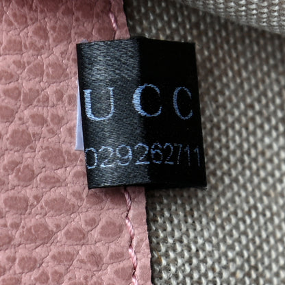 Gucci Dollar Calfskin Small Interlocking G Shoulder Bag Soft Pink 7 of 9