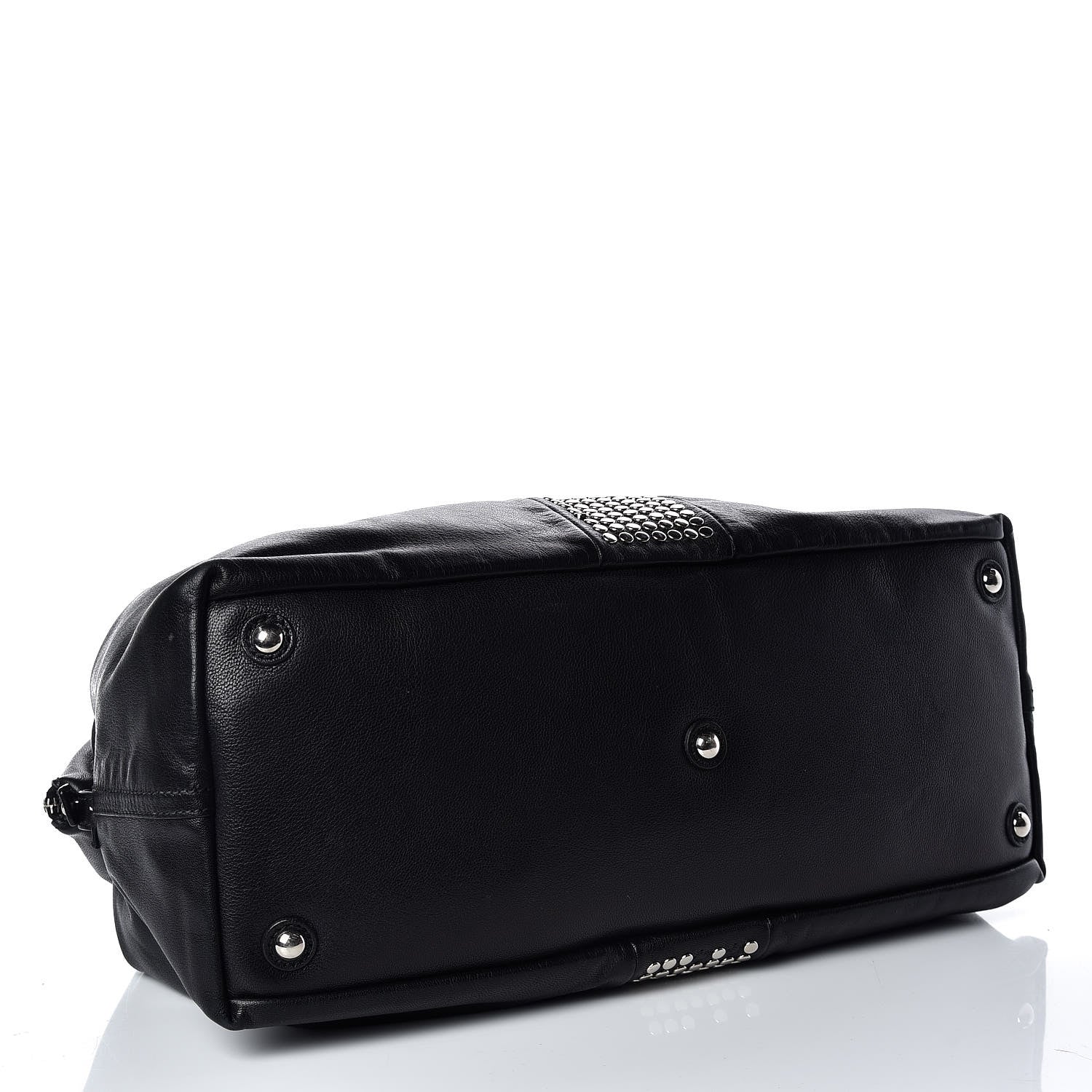 Saint Laurent Chevre Large Rock Stud Easy Y Black 4 of 19